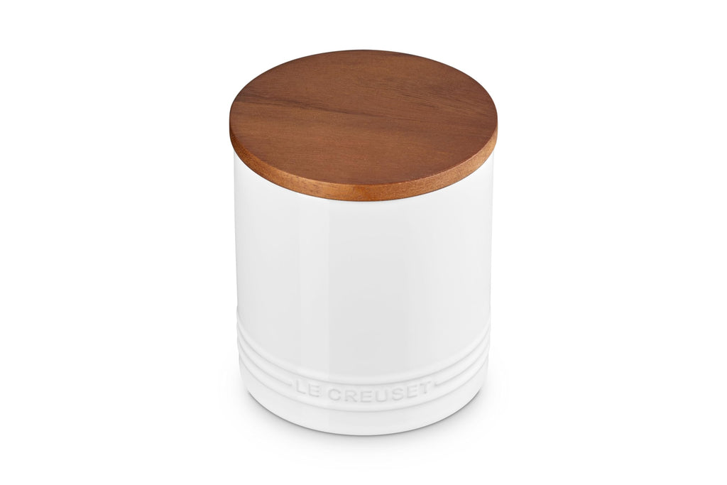 Le Creuset Stoneware Salt Cellar and Storage Canister, 38.4 oz, White