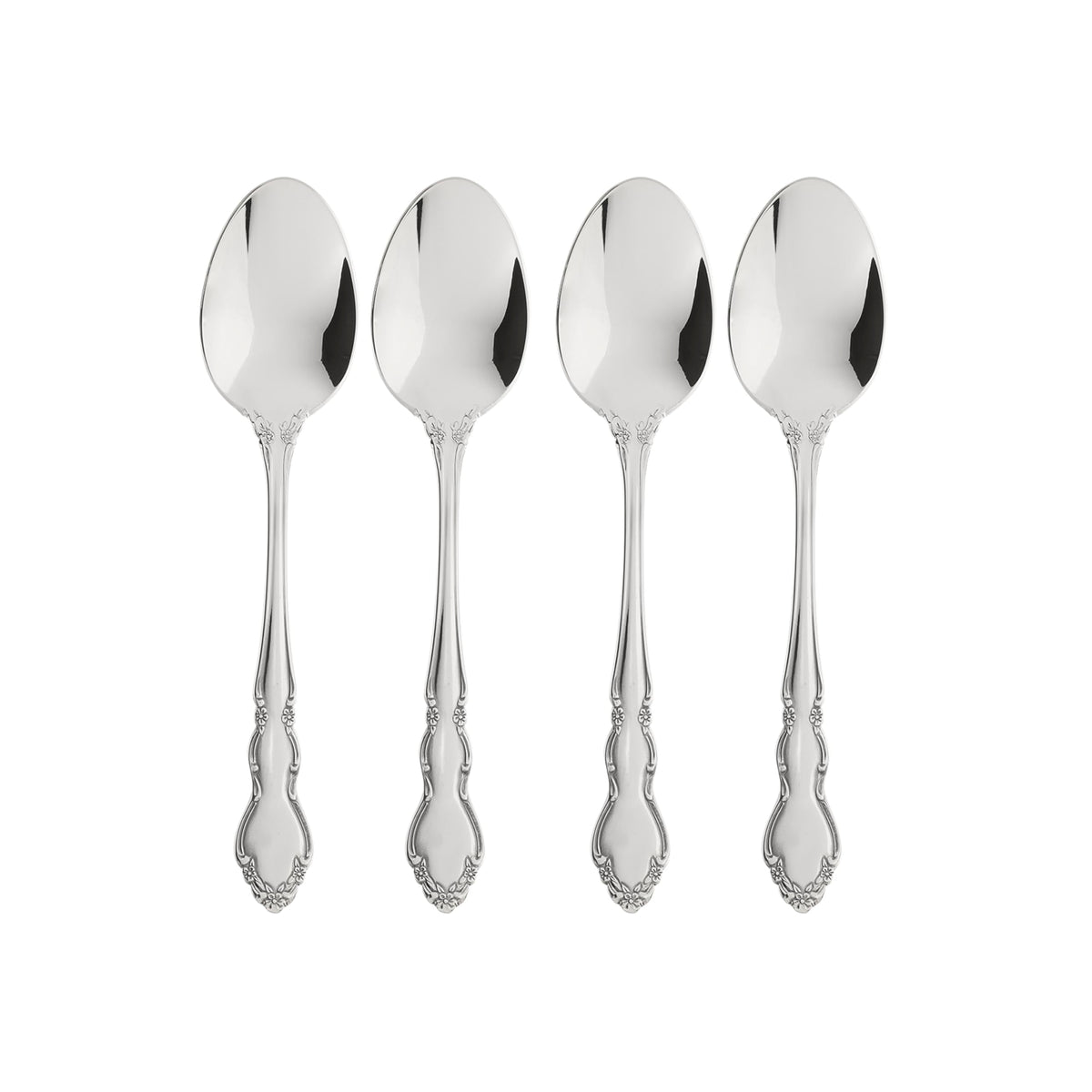 Oneida Dover Fine Flatware Salad Forks, Set of 4, 18/10 Stainless Steel, Silverware Set, Dishwasher Safe