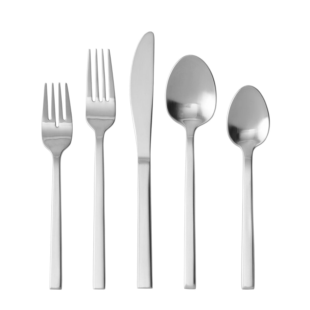 FORTESSA San Marco 18/10 Stainless Steel Flatware, 20 Piece Place Setting With Table Knives, Forks and Spoons (Service For 4), Dishwasher Safe, Antiqued