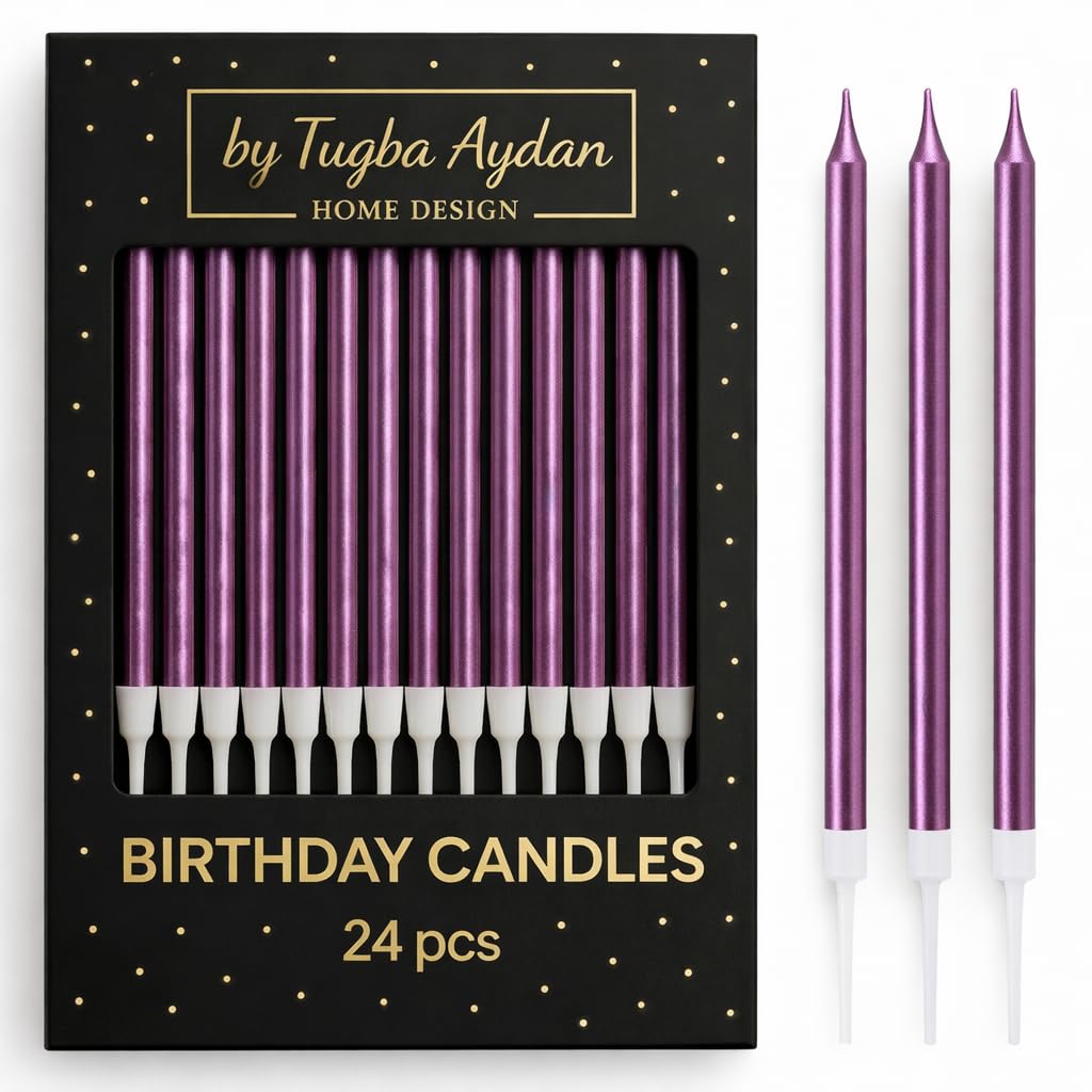 Bulk Birthday Candles for Cake – 72 Count Mixed Color Pack, Traditional Birthday Candles for All Ages & Party Themes