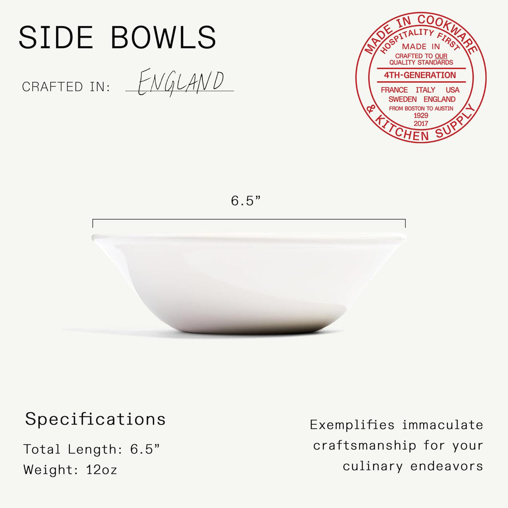 Made In Cookware - Set of 4 - Side Bowls - White - Porcelain - Crafted in England