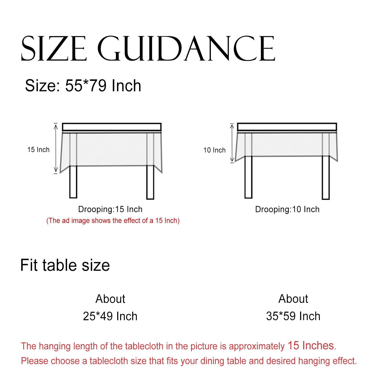 ISAENNE Designer French Linen Tablecloth Rectangular,79"x55"-Daffy