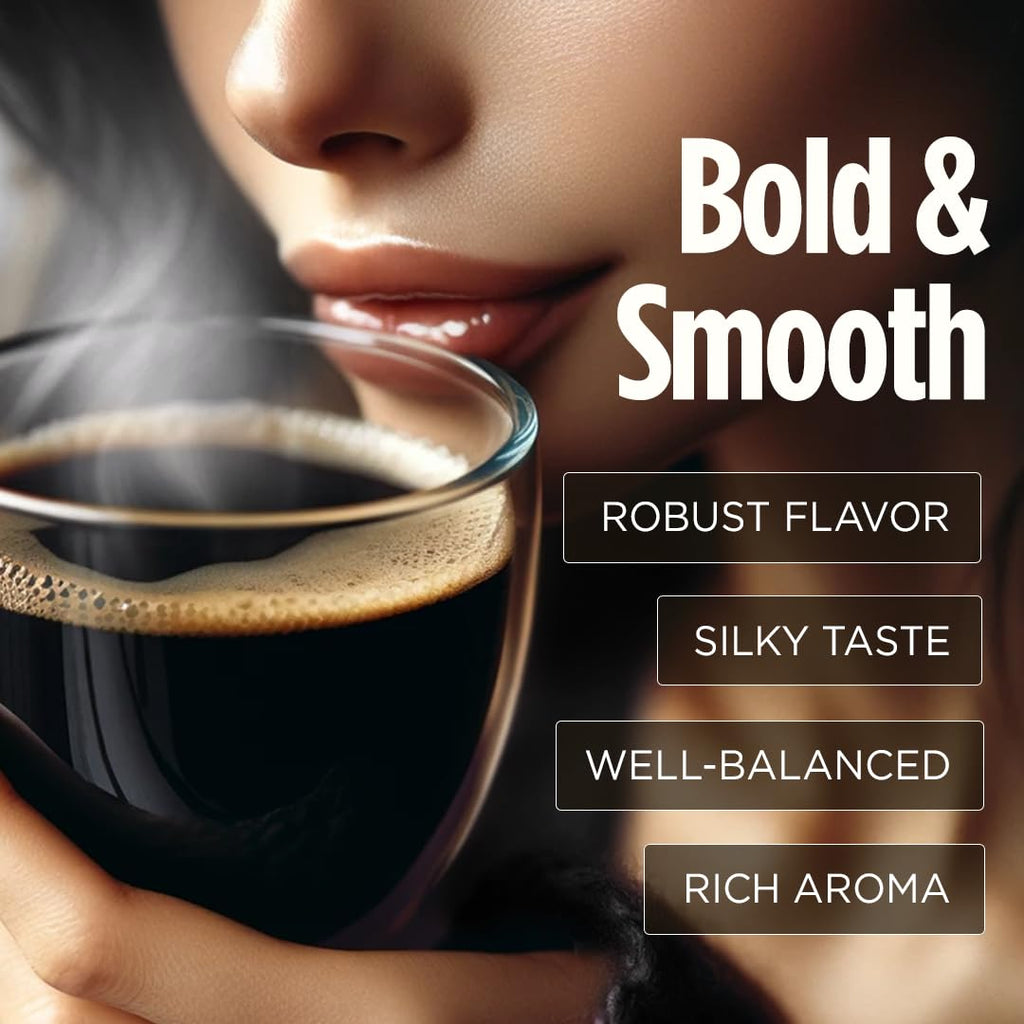 VitaCup Extra Shot High Caffeine, Dark Roast Instant Coffee Packets, 24ct