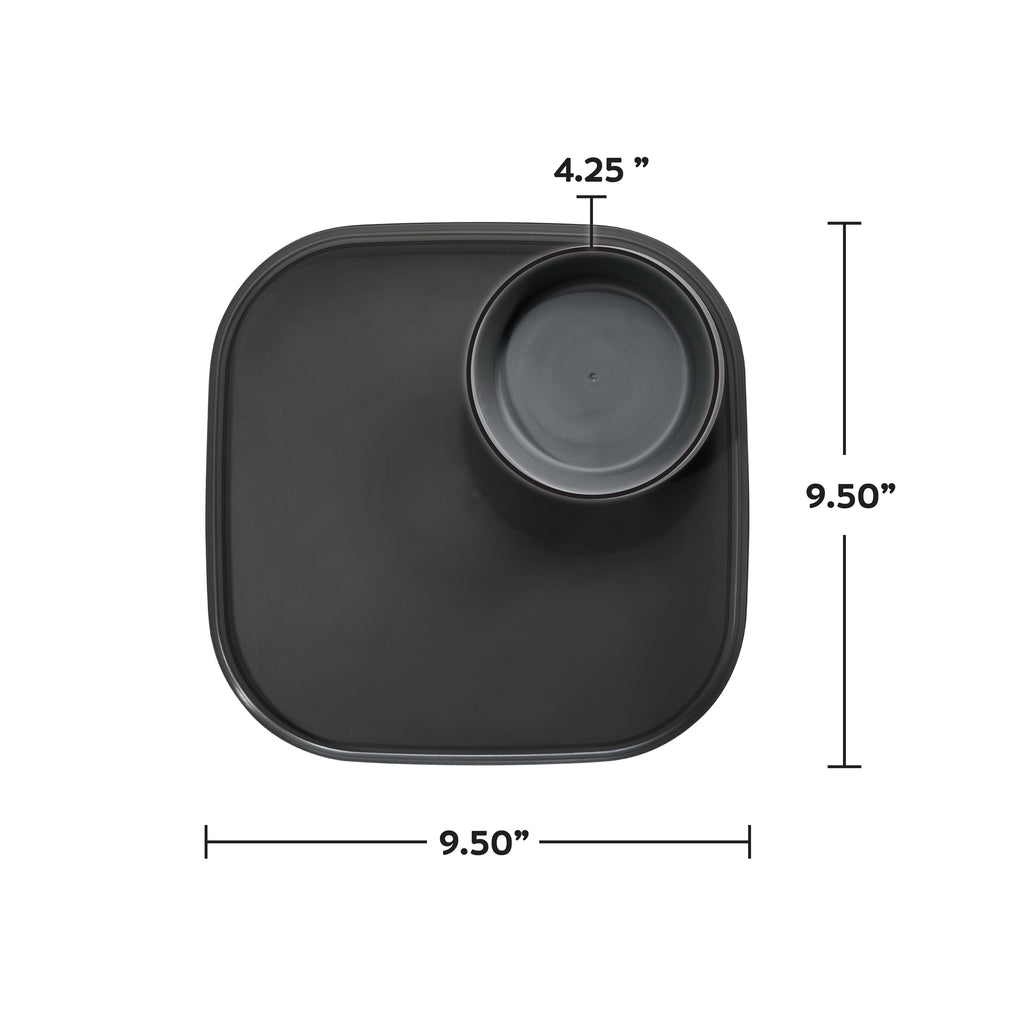 madesmart Dipware Dinner Plate, Carbon