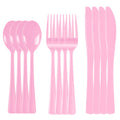 300 Pack Black Disposable Plastic Silverware Heavy Duty