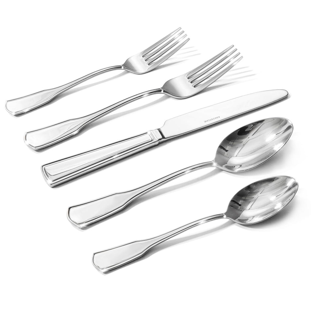 KINGSTONE 20 Piece Silverware Set for 4, 18/10 Stainless Steel