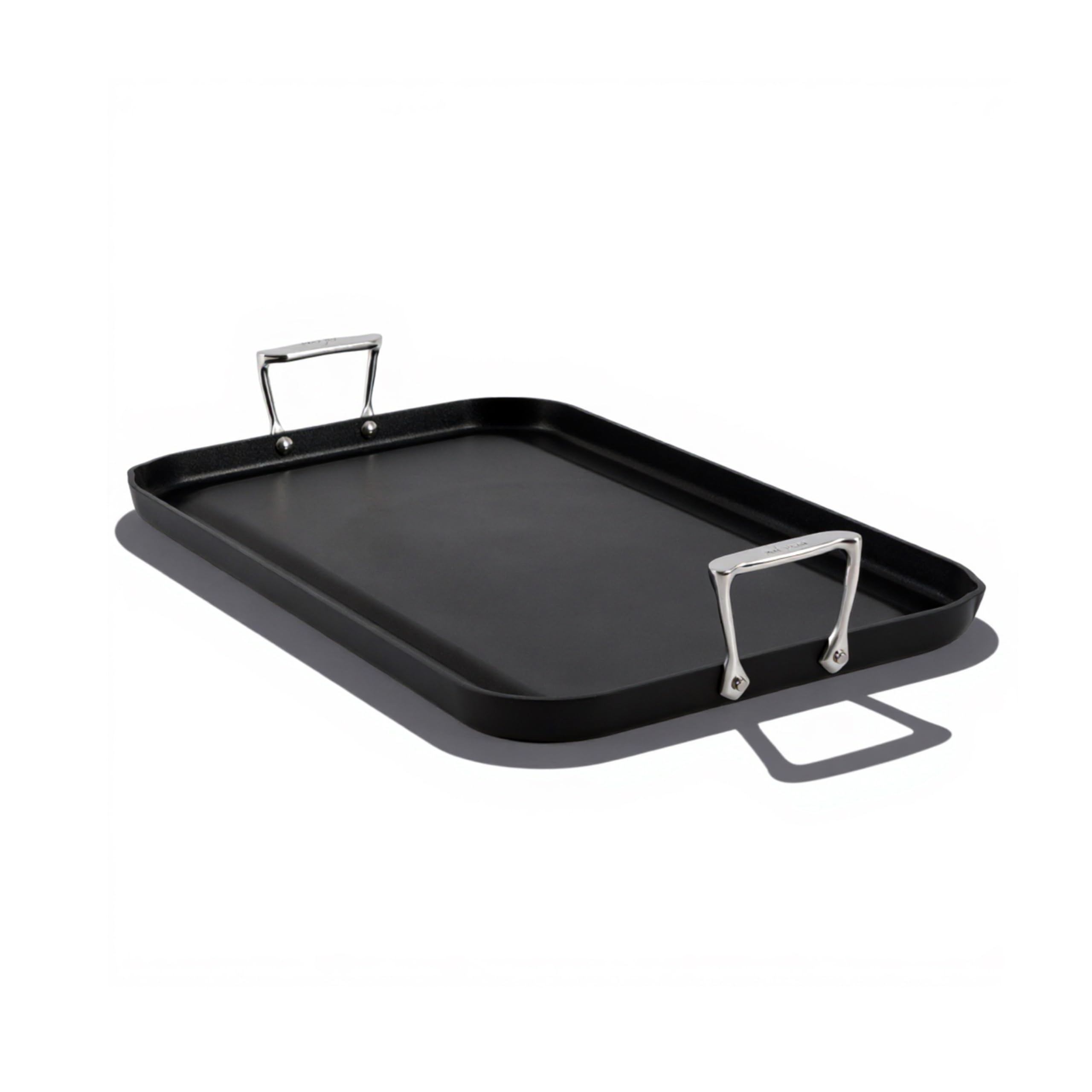 All-Clad HA1 Hard Anodized Nonstick Griddle 13x20 Inch Oven Broiler Safe 500F Pots and Pans, Cookware Black