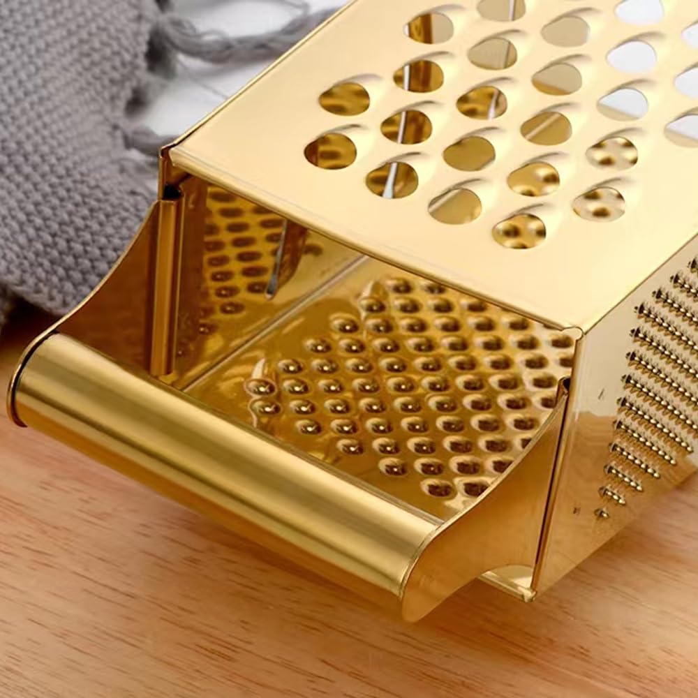 Eitonbu Stainless Steel 4 Sides Multifunctional Grater Slicer with Handle