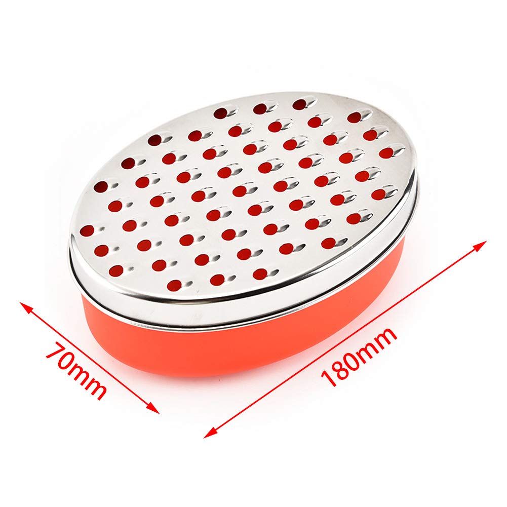 Cheese Grater with Container and Lid 2 Blade Kitchen Grater