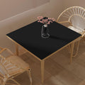Zinkooat Leather Nightstand Cover,1.8mm Thick,15.75x23.6 Inch end Table Cover,Side Table Cover,Bedside Table Cover,Bedside Tablecloth.(Black+Gray — 48" x 48"