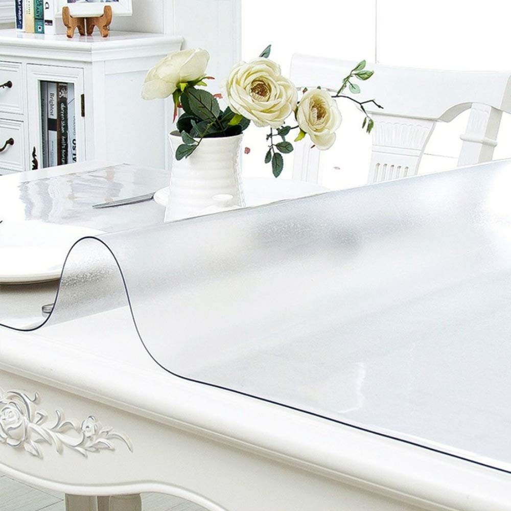 NECAUX Frosted PVC Table Cover Protector 20 x 71 Inch 1.5mm Thick