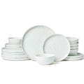Famiware Mars Stoneware Dinnerware Set for 6, White