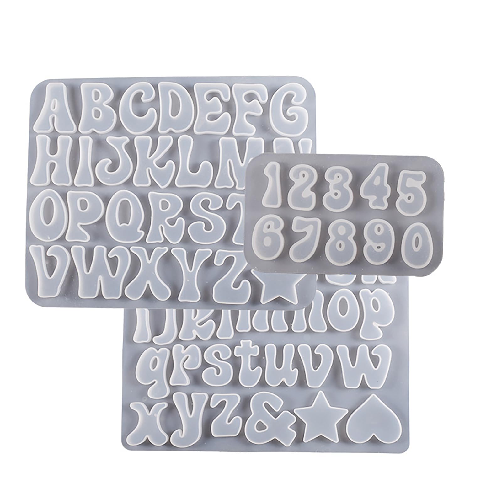 3 Pack Mini Letter Alphabet Resin Casting Soap Making Silicone Mold for Candle Home Decor 3D Animal Mold