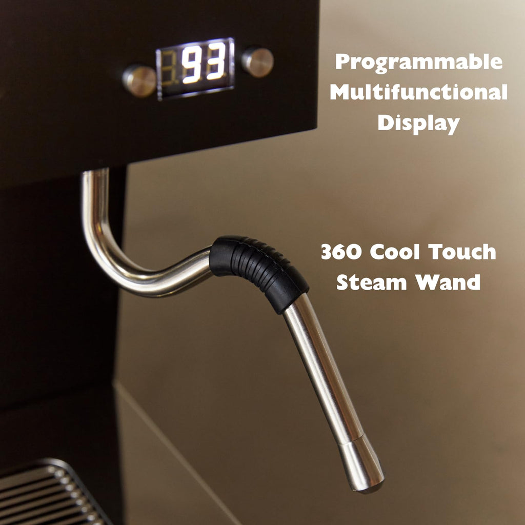 Ascaso Steel PID Programmable Espresso Machine w/Volumetric Controls, Single Thermoblock, 120V (SINGLE, POLISHED)