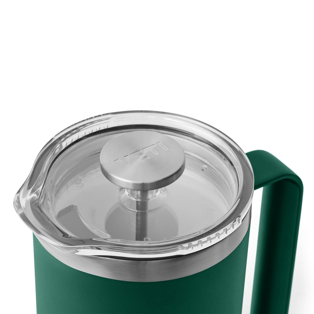 YETI Rambler 34 oz. French Press Coffee Maker, Black Forest Green