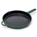 Great Jones 12 Inch Cast-Iron Enameled Skillet (Broccoli) - Safe to 500°F