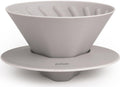 palatti Mist Porcelain Pour Over Coffee Dripper, Ceramic Pour Over Coffee Maker, Adapt to Conical 60 Degree Styles Cone Filters, Faster Flow Rate, Interchangeable Wall and Base, 1-4 cups