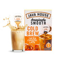 JAVA HOUSE Salted Caramel Latte Cold Brew Coffee Capsules, 1.35 Fluid Ounces (12 Count) Peel and Pour, TSA Approved, Travel Friendly Cold Brew, Hot or Iced