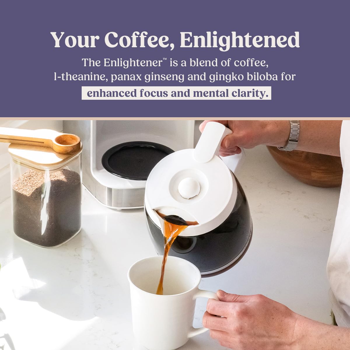 Bulletproof Enlightener Medium-Dark Roast Ground Coffee, 10 oz