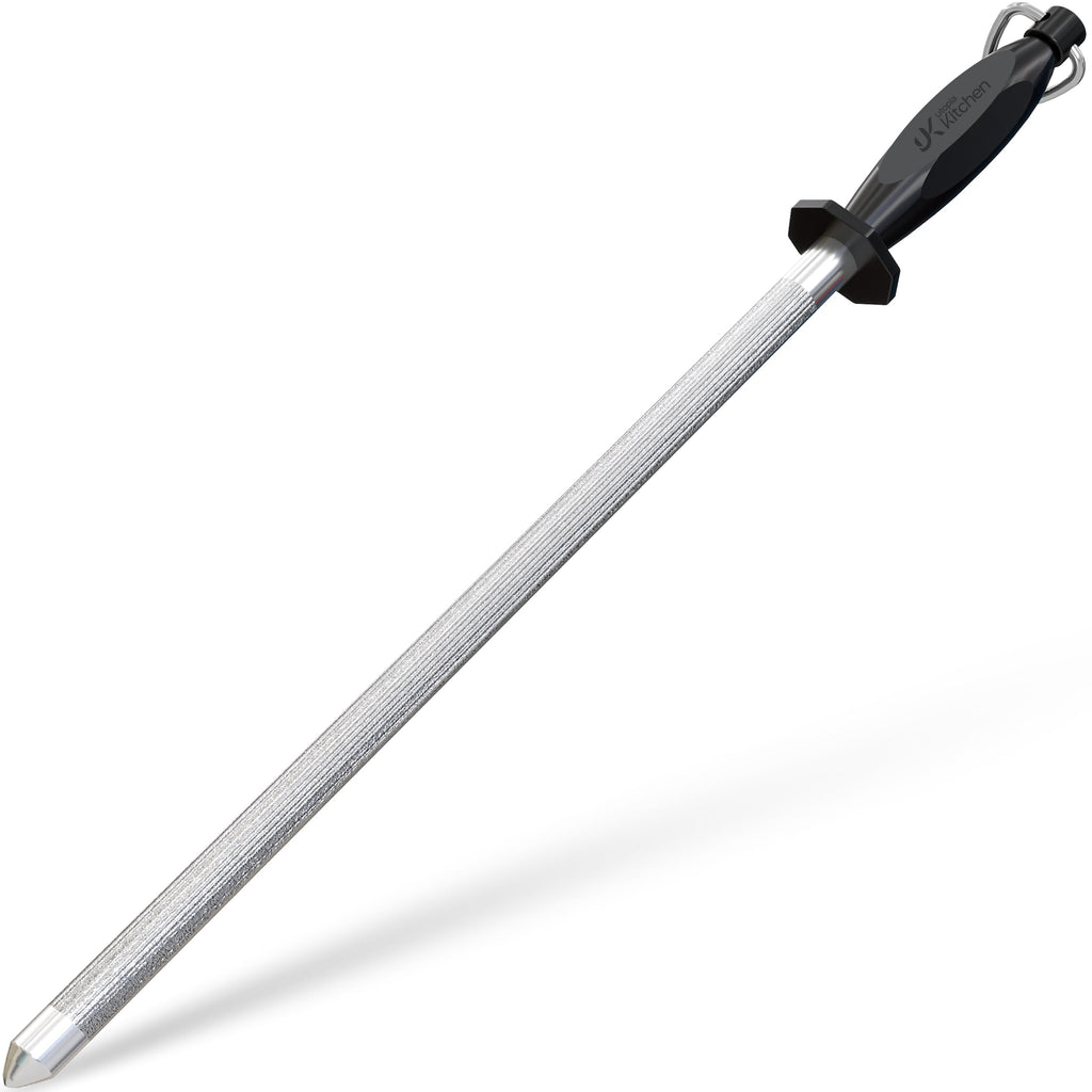 Utopia Kitchen Knife Sharpener Rod 12 Inch Honing Rod for Sharpening