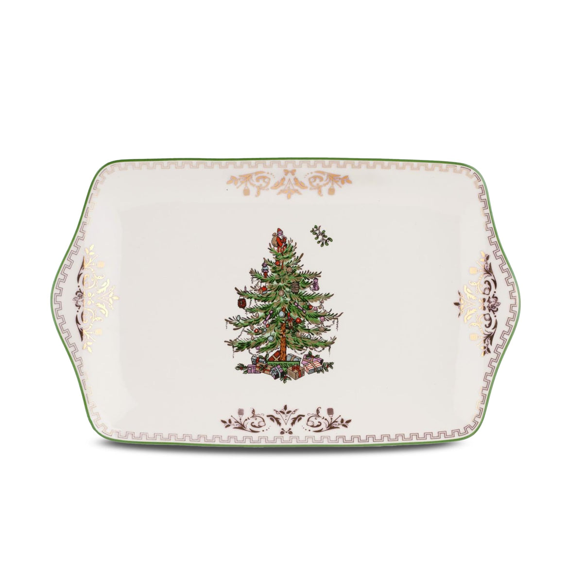 Spode Christmas Tree Gold Salt and Pepper Shaker Set (2-Piece)- Holiday Kitchen & Table Décor - Festive Home Accent, Christmas Gift/Stocking Stuffer for Collectors & Holiday Enthusiasts