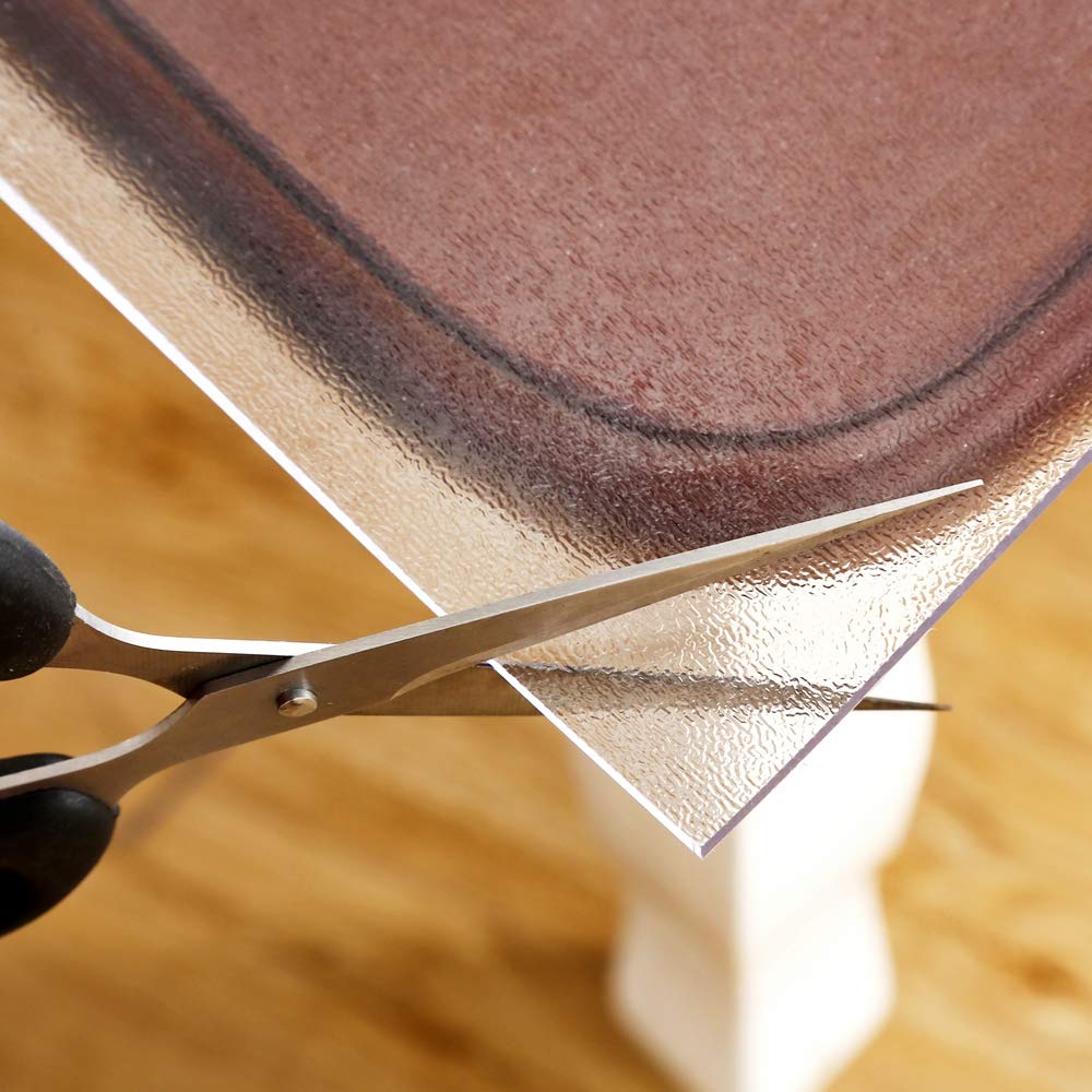 NECAUX Clear PVC Table Cover Protector 38 x 84 Inch 1.5mm Thick