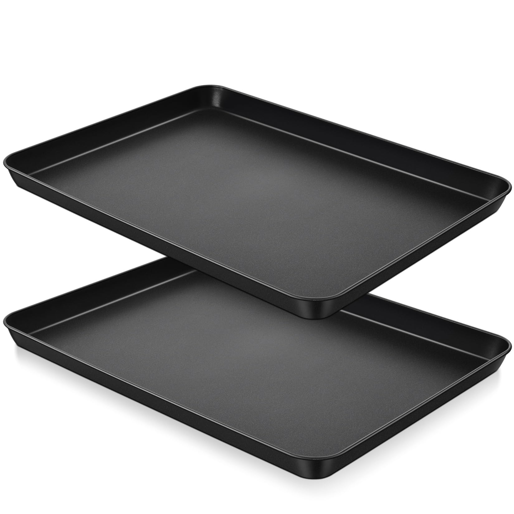 P&P CHEF Baking Cookie Sheet Pan, Carbon Steel Oven Tray, 16 Inch & 2PCS