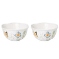Lenox 890914 Butterfly Meadow 2-Piece Porcelain Dessert Bowl Set, Blue, 4.75"