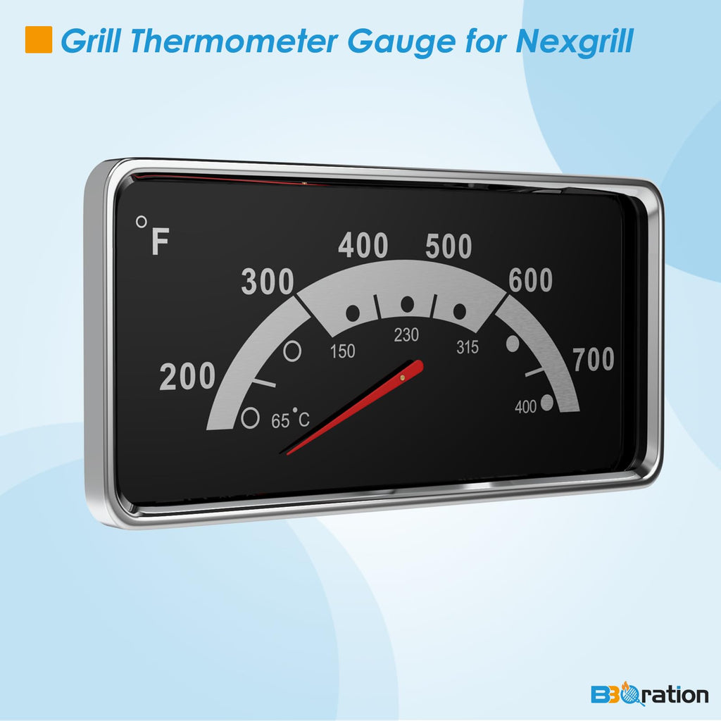 3 5/8" Grill Thermometer Gauge for Nexgrill 720-0830A 720-0864M 720-0896C 720-0896 Kenmore Grill Replacement Parts 148.16154211 148.34178411 146.23673310, Grill Heat Indicator for Nexgrill