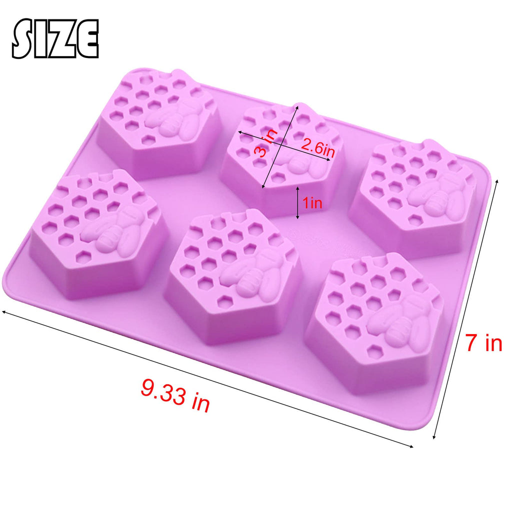 Honeycomb Soap Molds-Silicone Molds for Soap 3D Bee Soap Molds