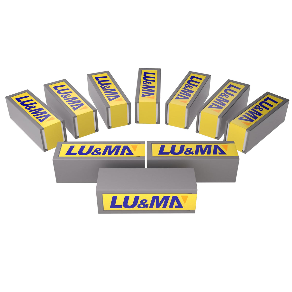 LU&MN Carbide Scraper Replacement Blades, 2.38" / 60×12×1.5mm Double-Edged Reversible Blades, Fits Most Handheld Paint, Glue& Grout Scrapers, 10Pieces