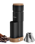Burr Coffee Grinder,Wirsh Portable Electric Grinder Geimori T38 Plus,Espresso Grinder with Conical Burr,Stepless Grind Settings from Fine to Coarse for Espresso,Drip,French Press,Home&Travel Use