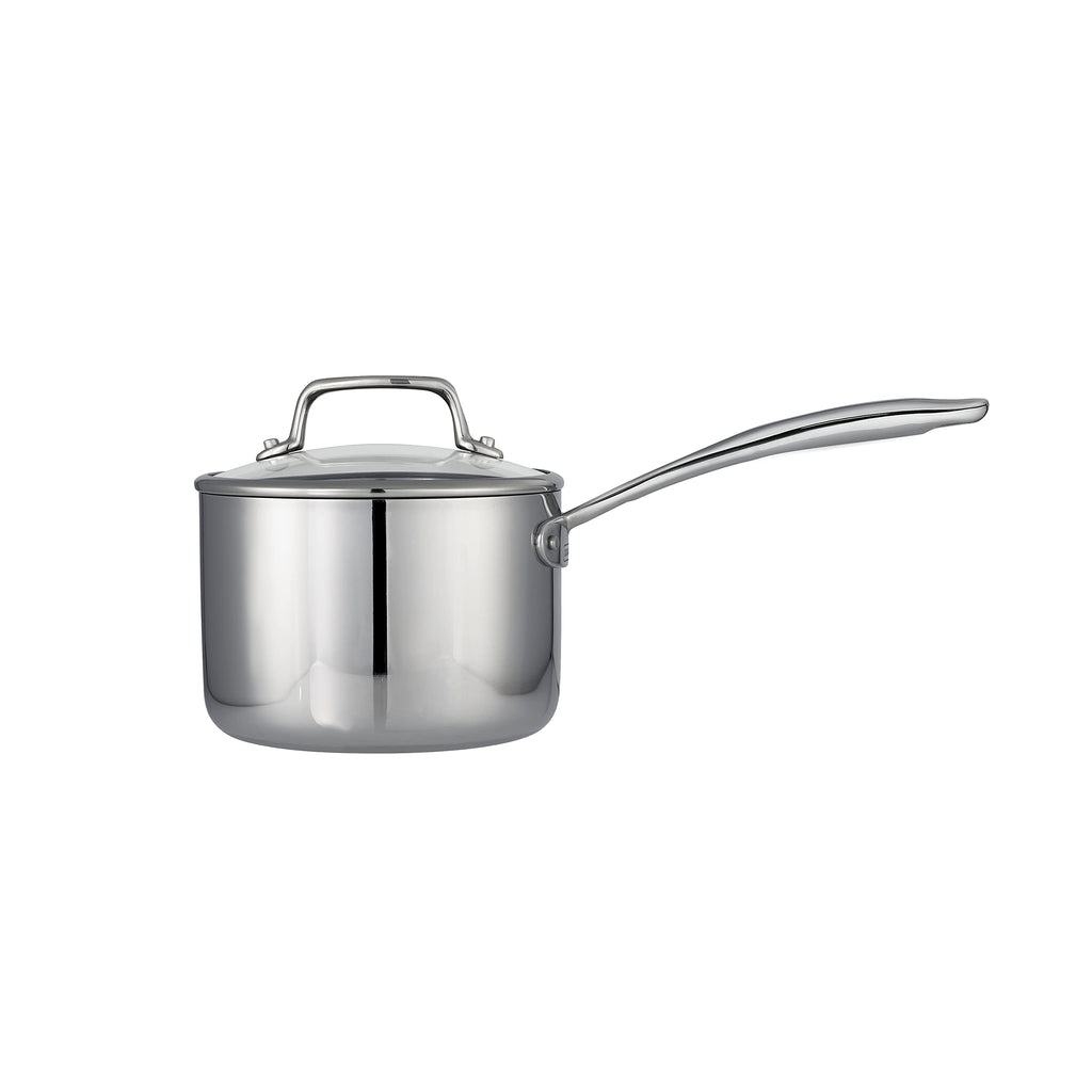 Tramontina Boston Tri-Ply Clad Stainless Steel 2-Quart Sauce Pan with Lid