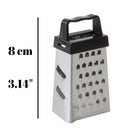 Mini Garlic Grater, Stainless Steel Cheese Ginger Vegetable Spices Small Grater for Kitchen, Black (Black)