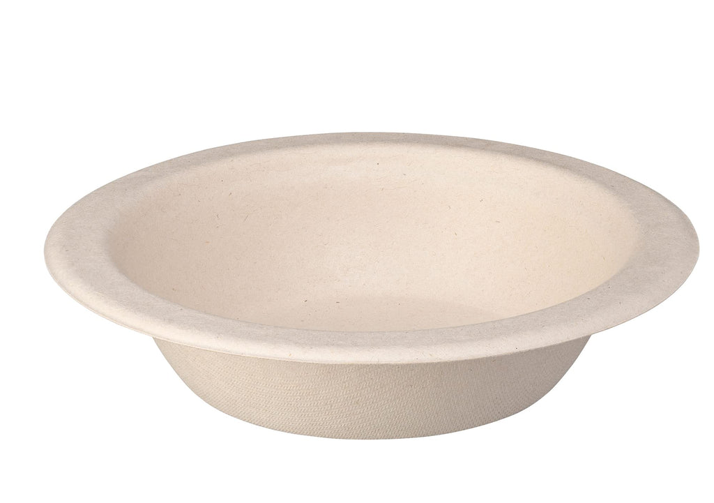 GUSTO 100% Compostable 16 oz. Heavy-Duty Paper Bowls [125 Pack] Eco-Friendly Disposable Sugarcane - Kraft……