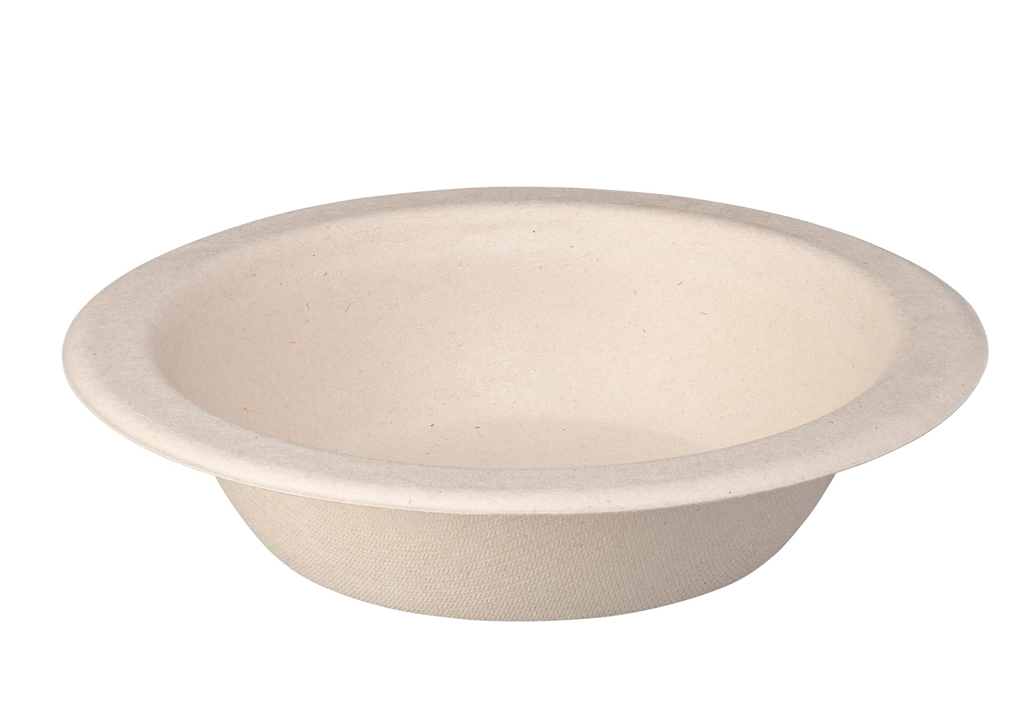 GUSTO 100% Compostable 16 oz. Heavy-Duty Paper Bowls [125 Pack] Eco-Friendly Disposable Sugarcane - Kraft……