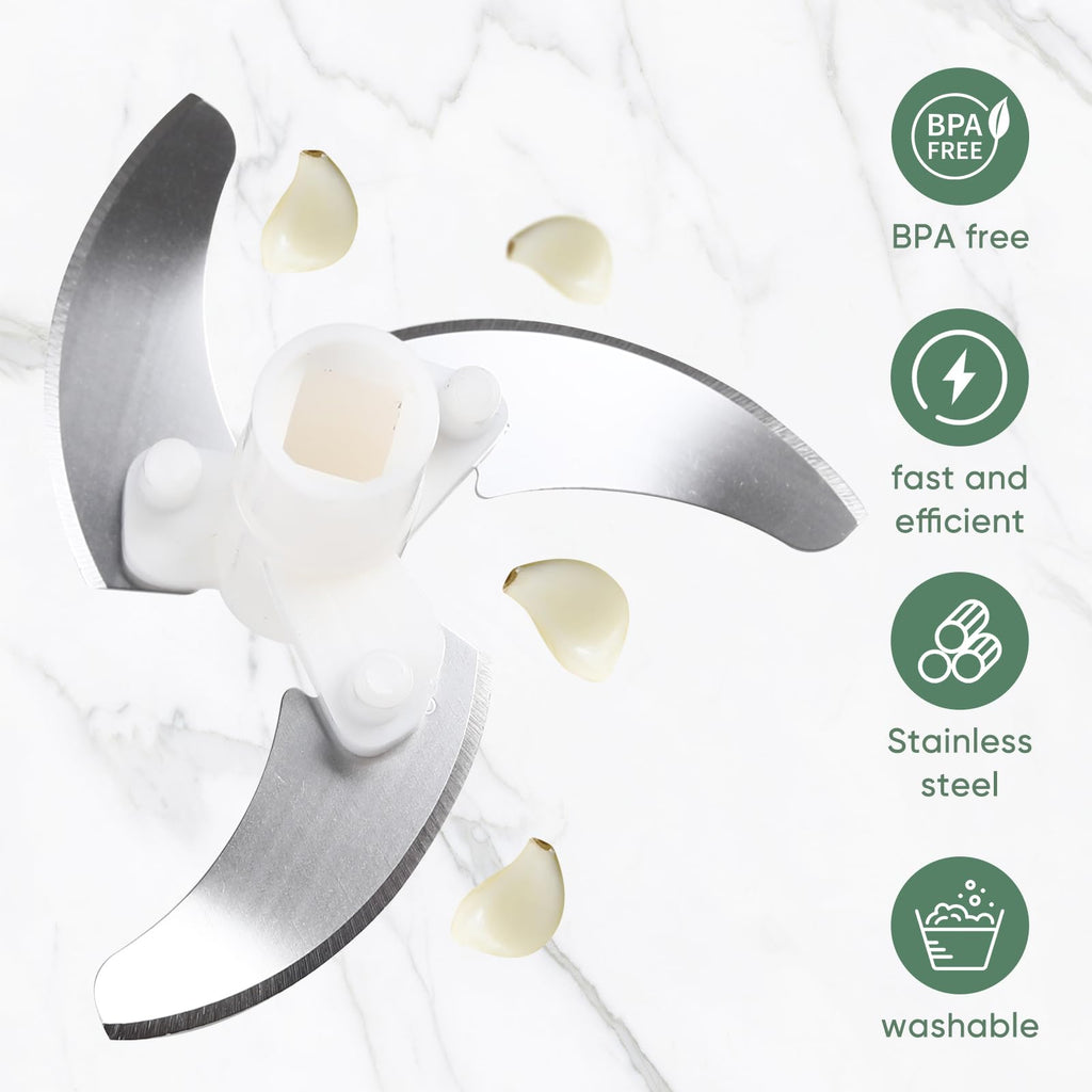 LGURT Garlic Chopper, Pull-String Vegetable Onion Mincer
