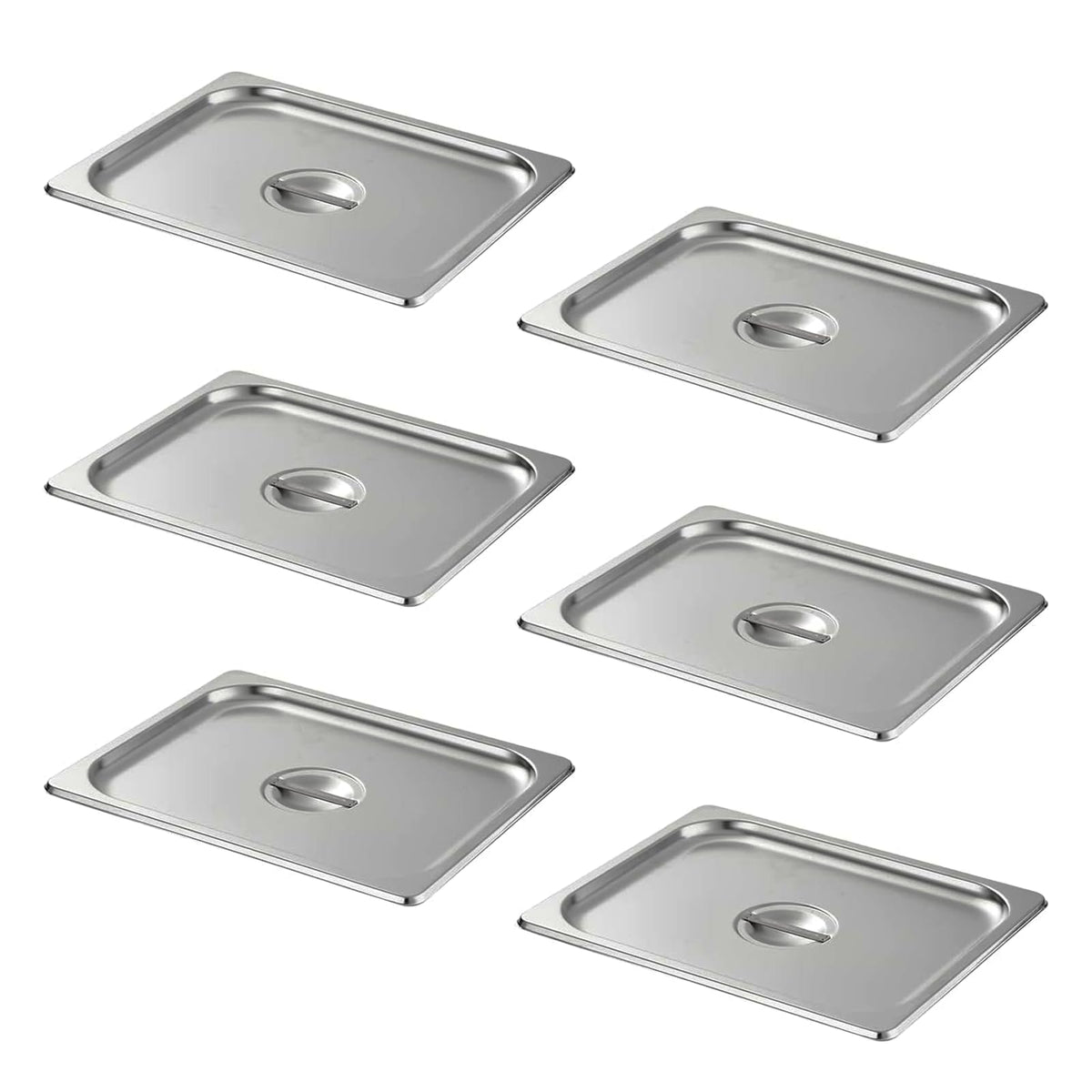 Aplancee Stainless Steel Pan Lid - Fits 1/3 Size Steam Table Pans Dishwasher Safe for Catering, Buffets, Restaurants