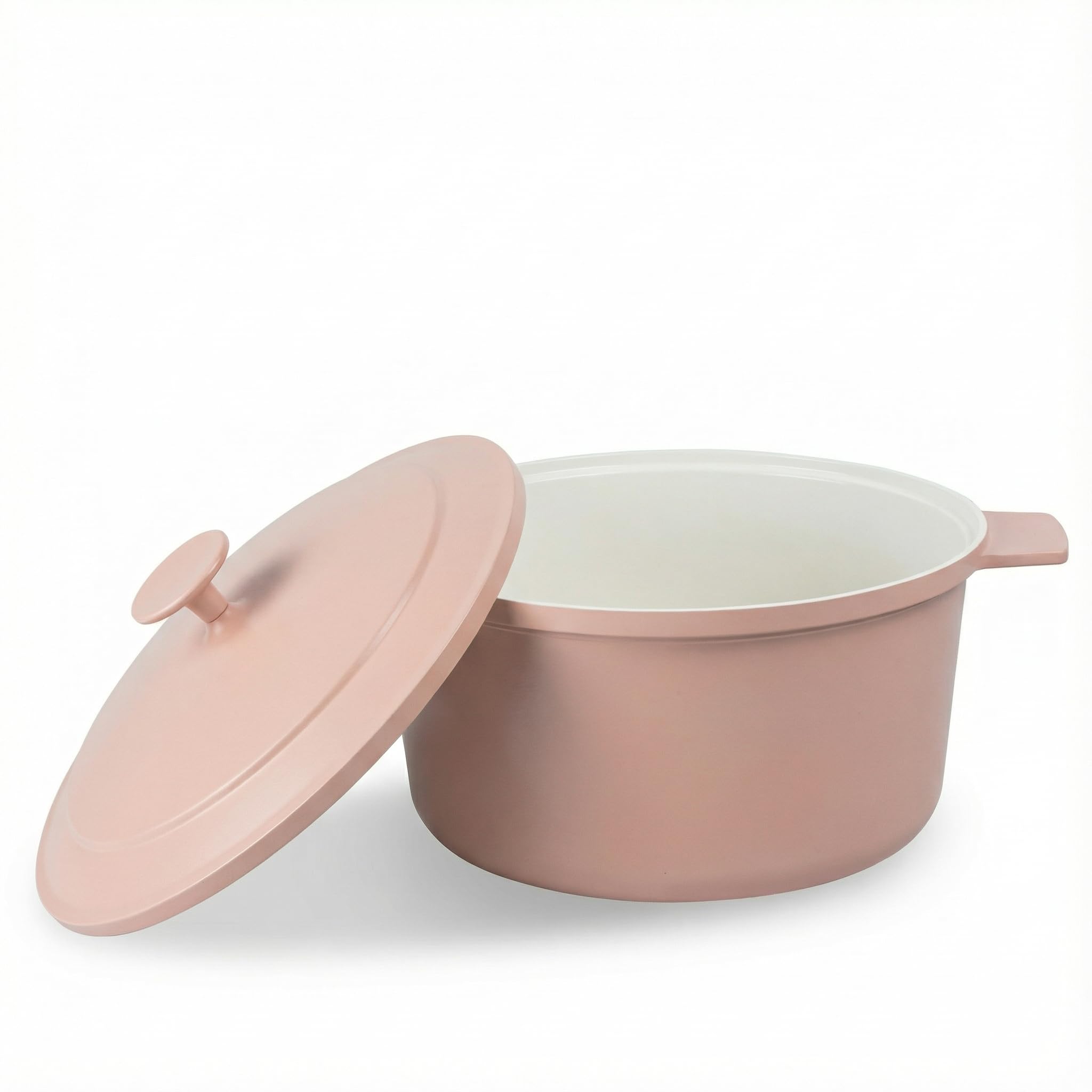 Gotham Steel 5 Qt Dutch Oven Pot with Lid, Nonstick Ceramic Dutch Oven Stock Pot, 10 in 1 Cooking Pot & Dutch Oven for Bread Baking, Lightweight, Oven & Dishwasher Safe – Pink