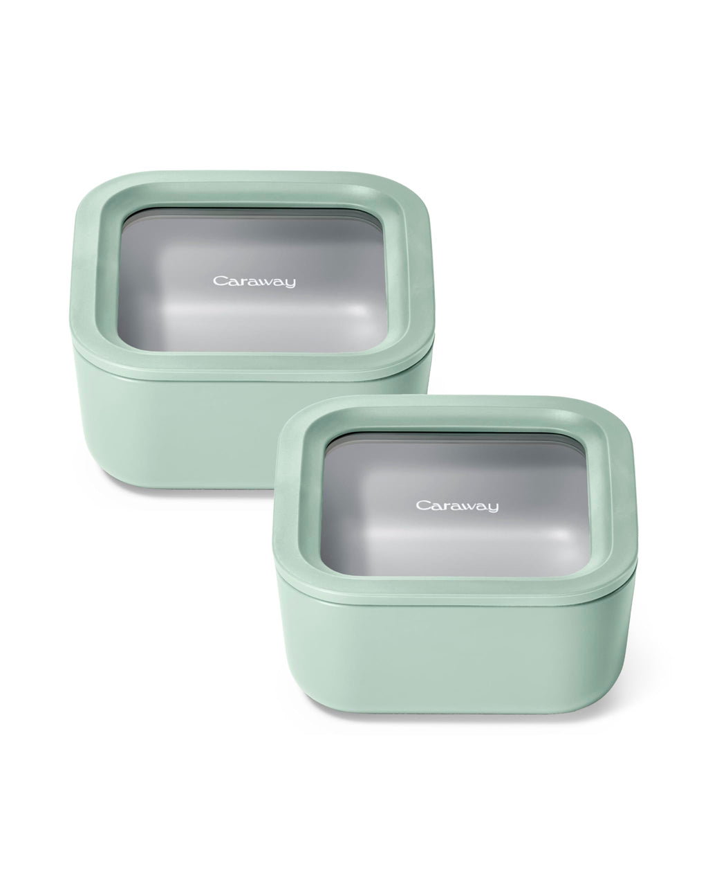 Caraway 2-Piece Glass Food Storage Set with Lids