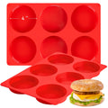 4 Inch Silicone Egg Molds for Breakfast Sandwiches, 2 Pack, 12 Cavities