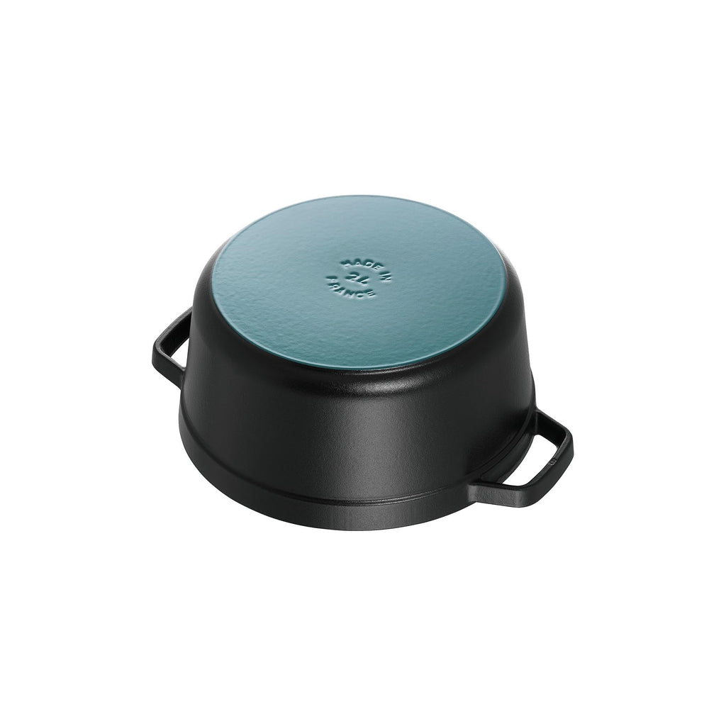 Staub Cast Iron 4-qt Round Dutch Oven - Matte Black