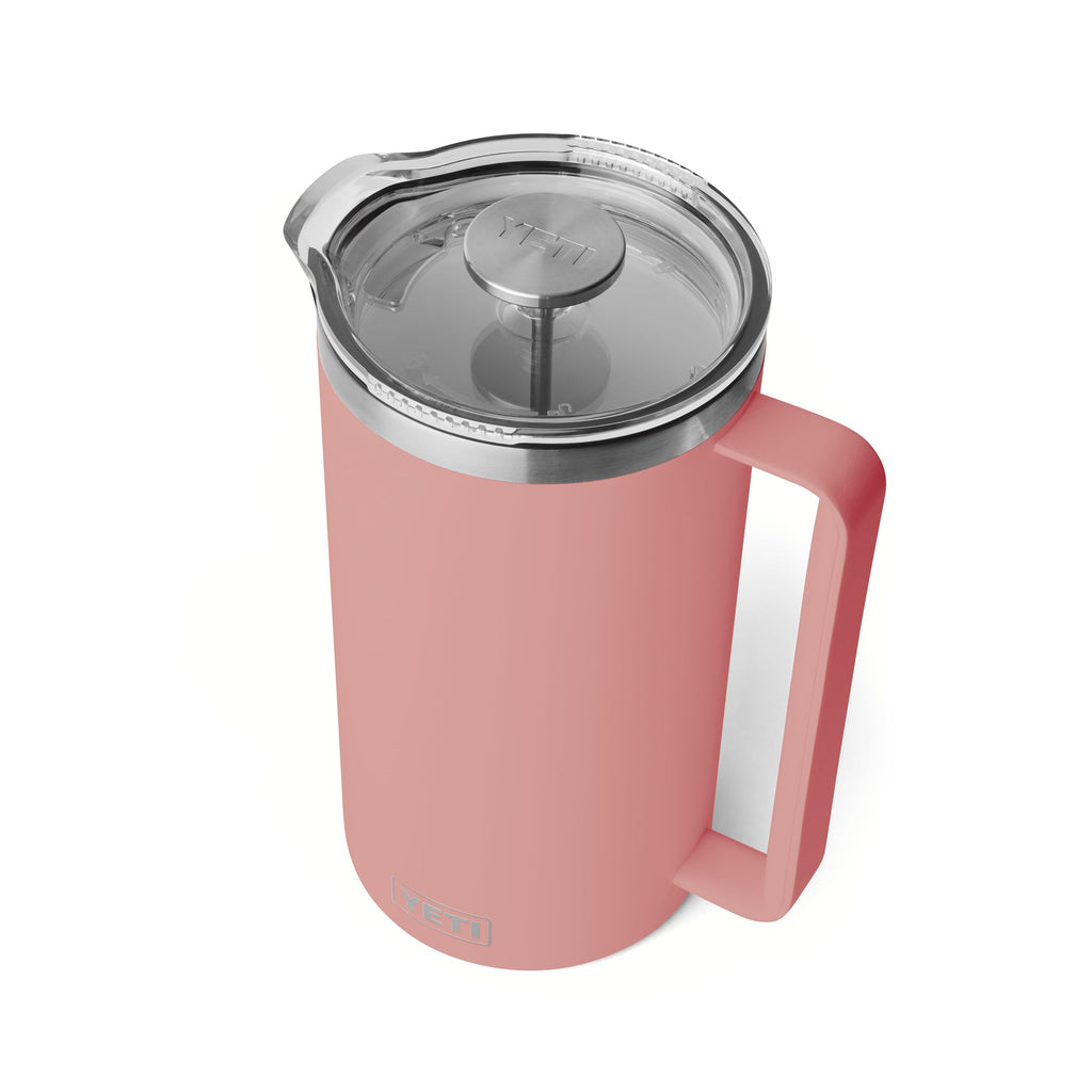 YETI Rambler 64 oz. French Press Coffee Maker, Sandstone Pink