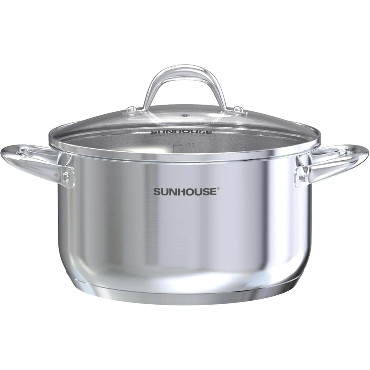 SUNHOUSE 8 Quart Stock Pot with Lid, Stainless Steel Large Pot for Cooking