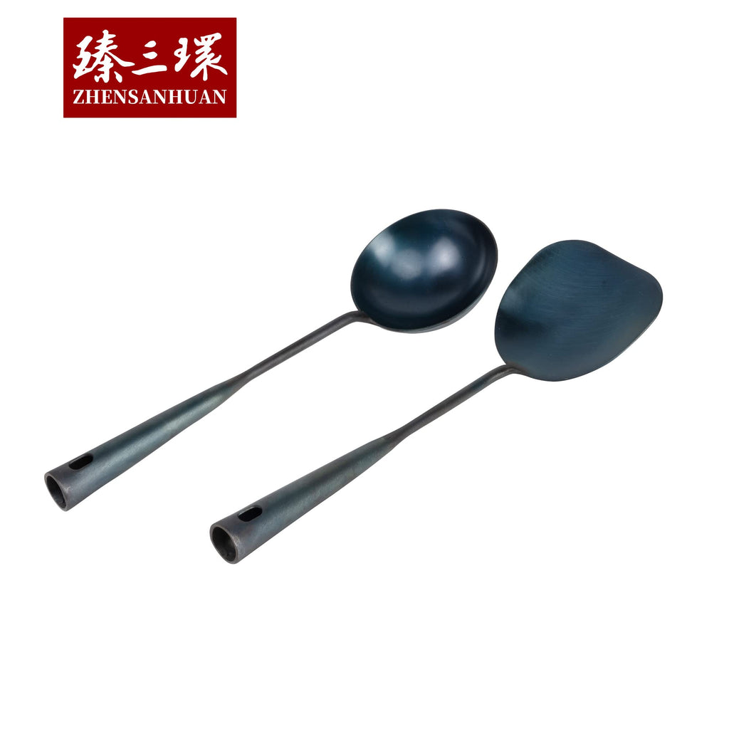ZhenSanHuan HandMade Chef Spatula Wok Utensils (Spatula 32CM)