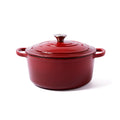 Larder & Vine 5.7 qt Enameled Cast Iron Dutch Oven Pot with Lid, Cabernet