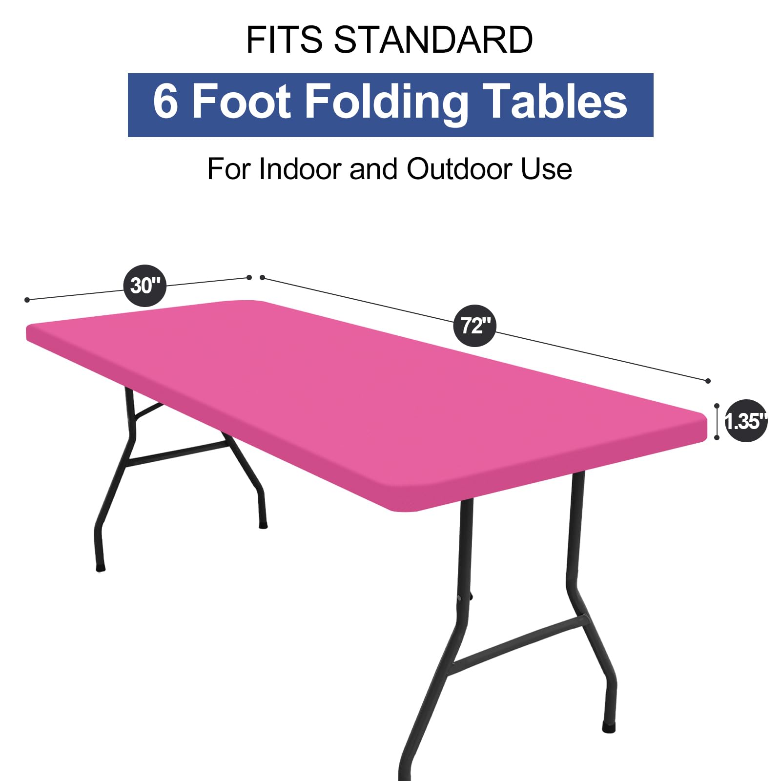 homing Rectangle Table Cloth Cover 6 Foot Elastic Fitted Tablecloth