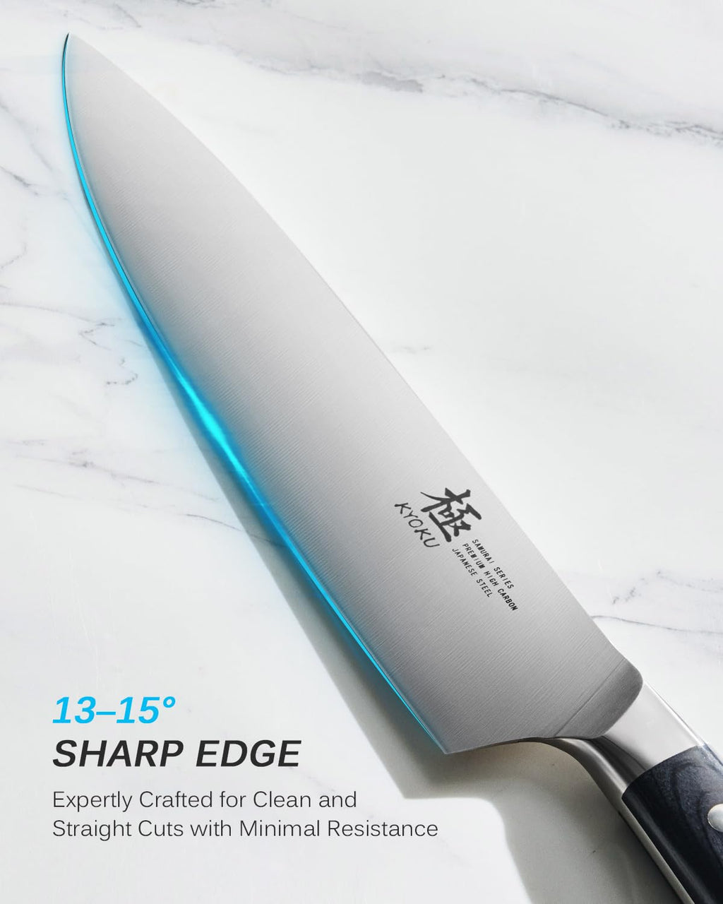 KYOKU 8" Chef Knife - Japanese High Carbon Steel Meat Vegetable Knife