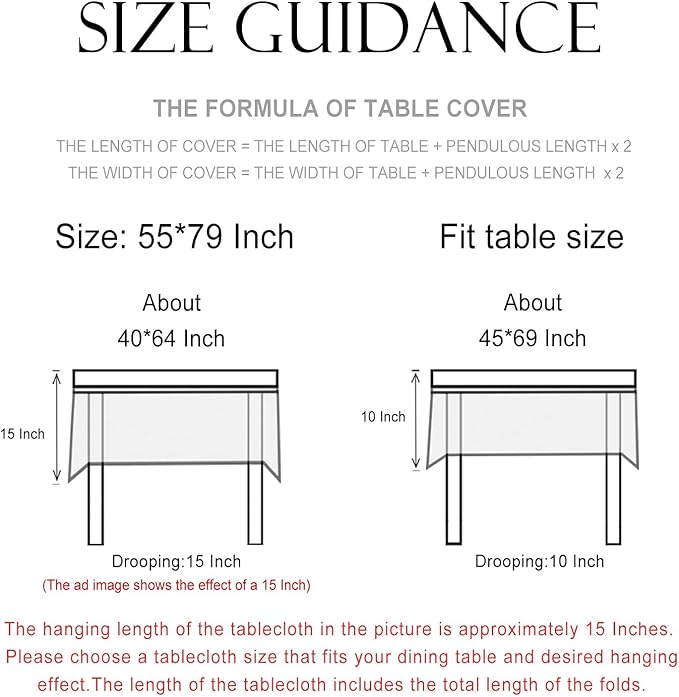 patdrea Designer Vintage French Rectangular Tablecloth,Floral Birds Pattern Linen Table Cloth,Fall Yellow Decor Table Cover for Kitchen Dining Banquet,Christmas,Thanksgiving,55"x79"-Magnolia