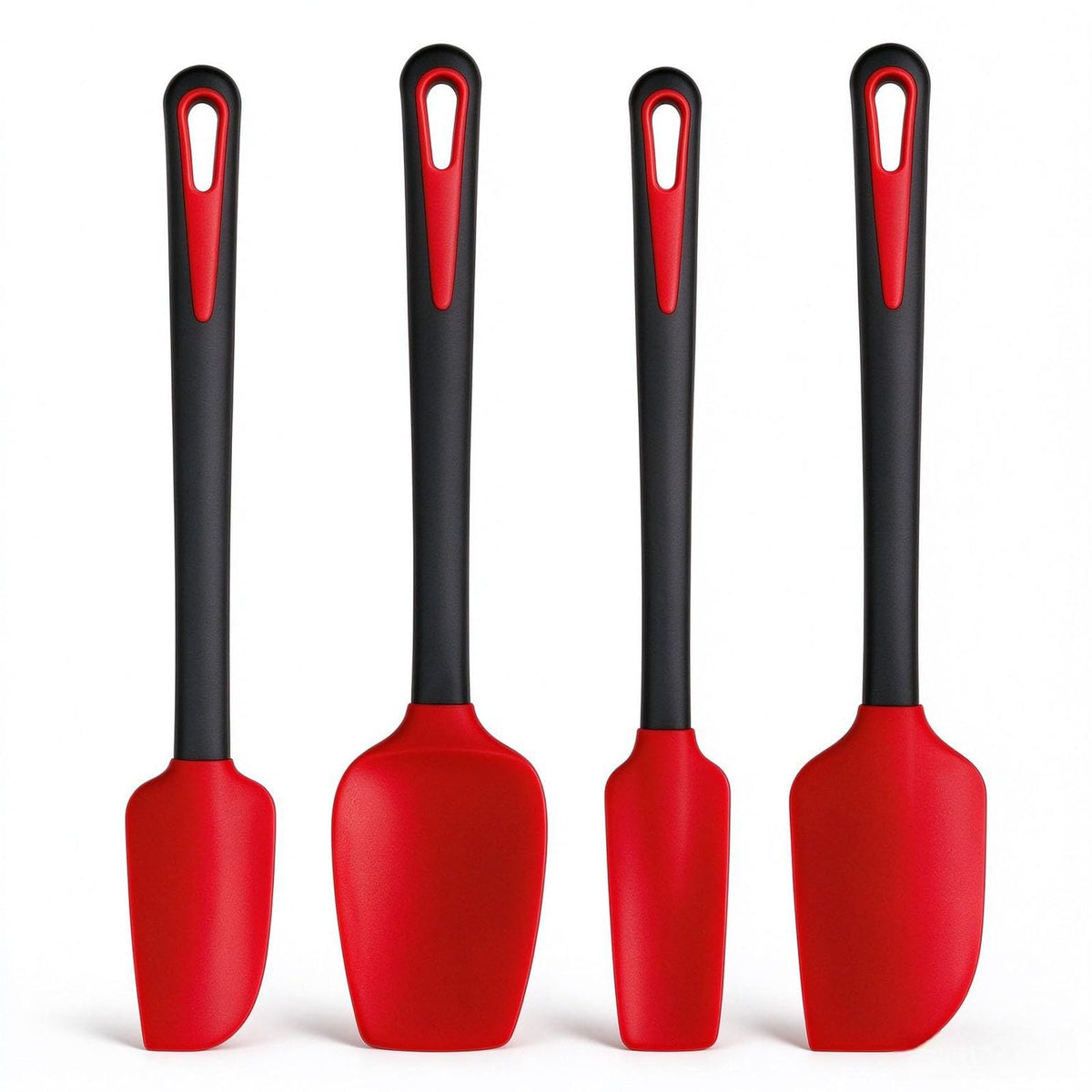 Maxjoy Silicone Spatula Set, 4Pc 600°F Heat Resistant Food Grade Nonstick